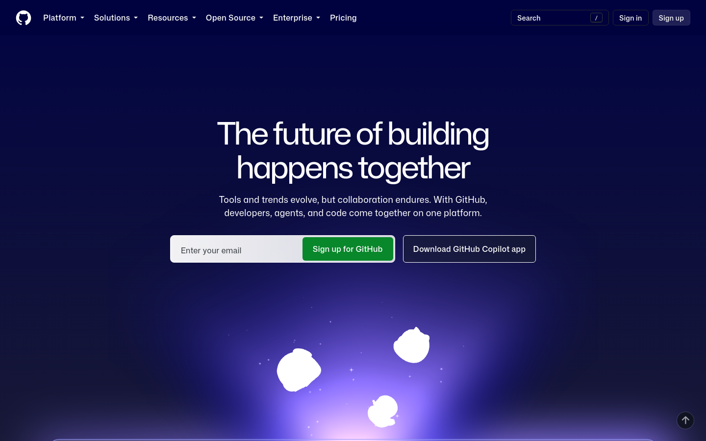 github.com at 1440 pixels