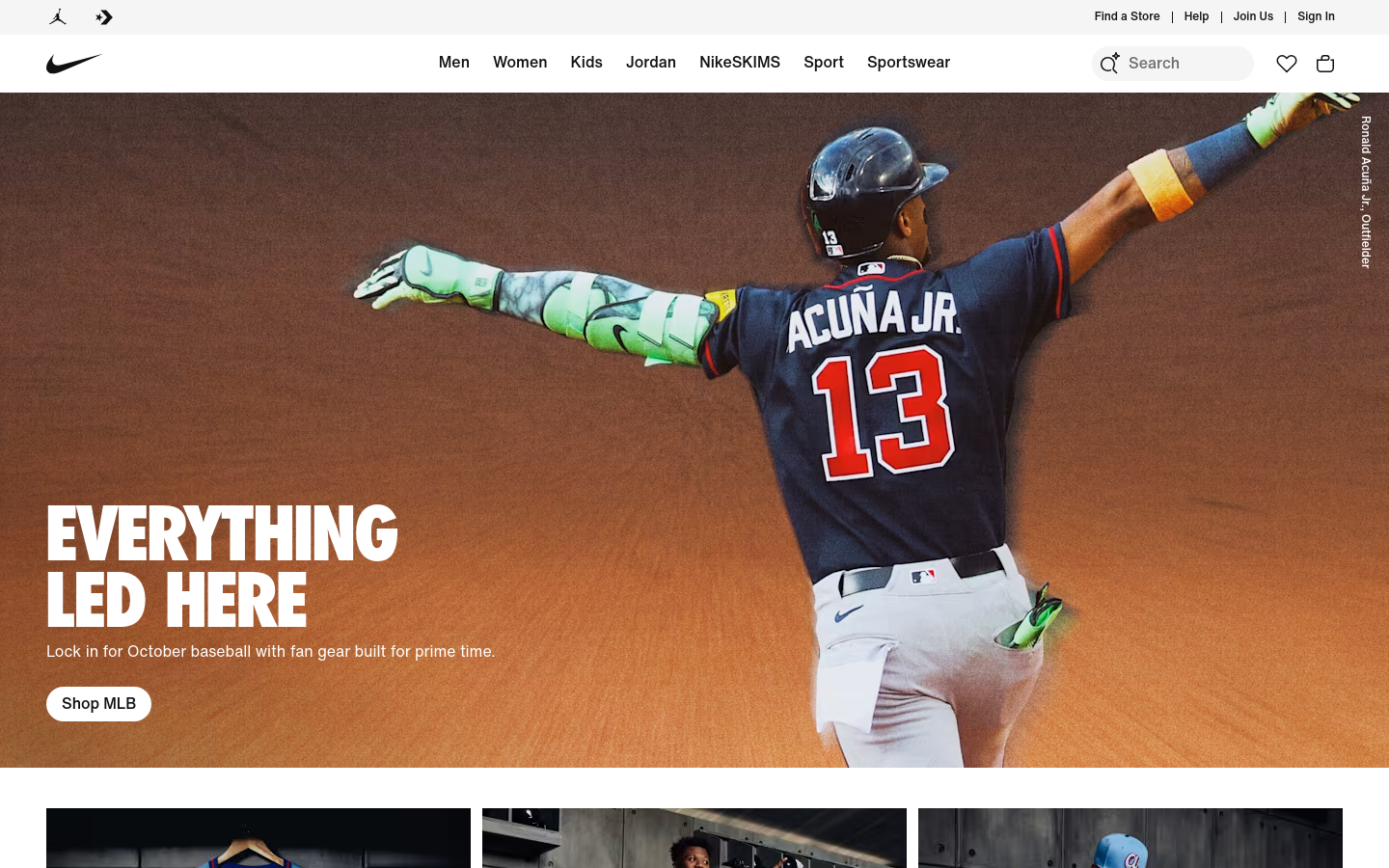 nike.com at 1440 pixels