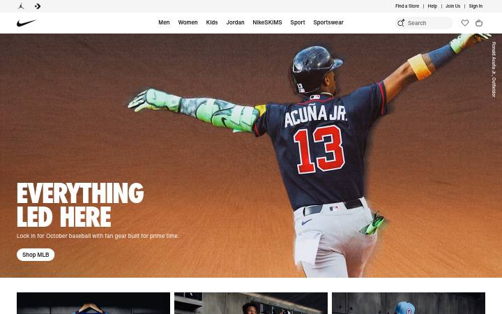 Strona główna nike.com