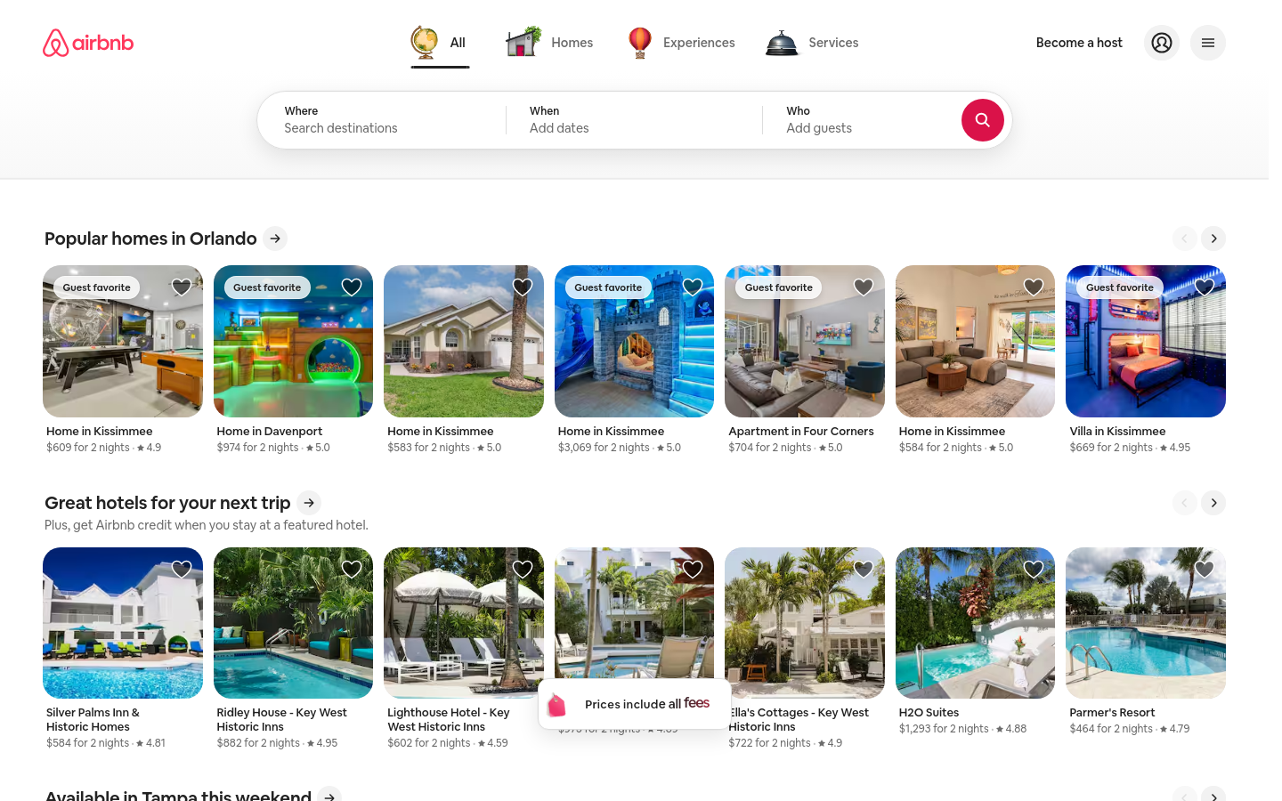 airbnb.com bei 1440 Pixeln