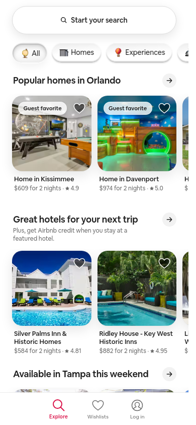 airbnb.com bei 390 Pixeln