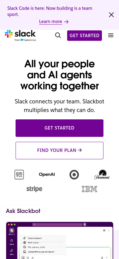 slack.com à 390 pixels