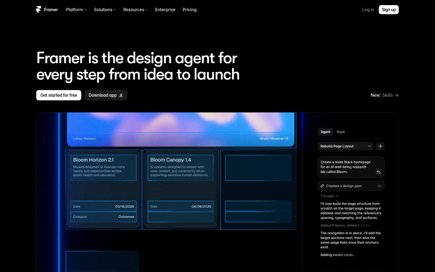 framer.com w 1440 pikselach