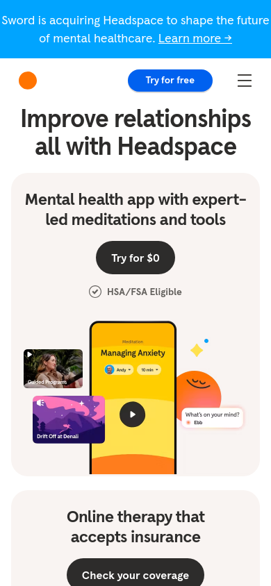 headspace.com a 390 píxeles