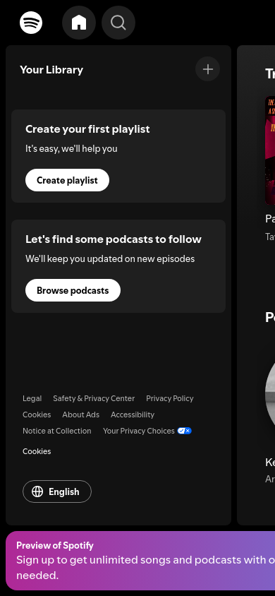 open.spotify.com a 390 píxeles