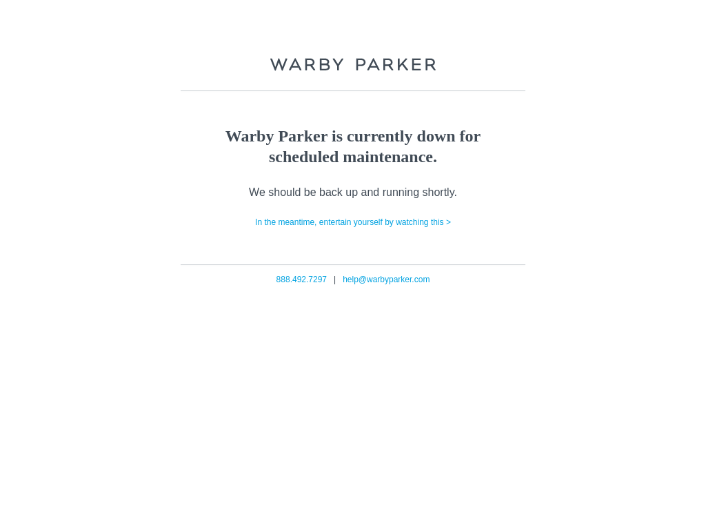 warbyparker.com بعرض 1024 بكسل