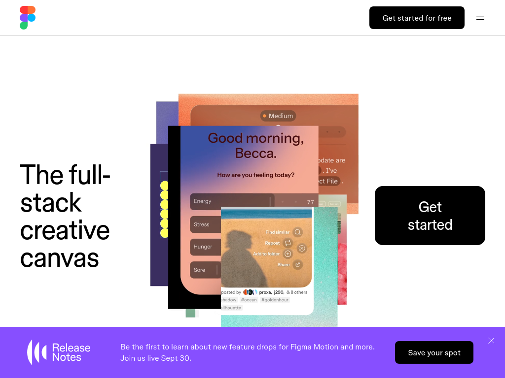 figma.com bei 1024 Pixeln