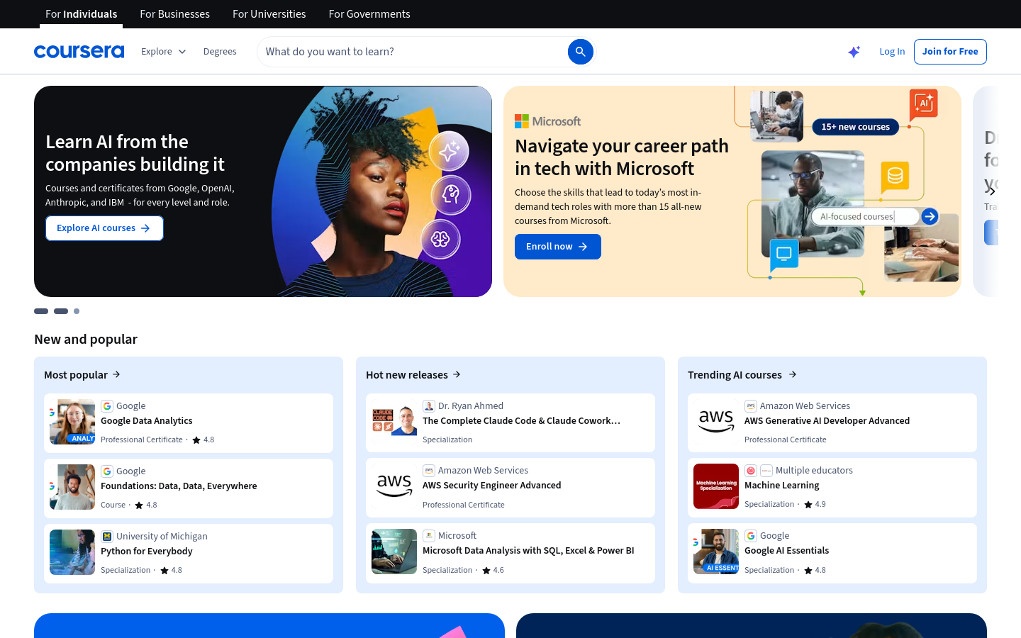 coursera.org بعرض 1440 بكسل
