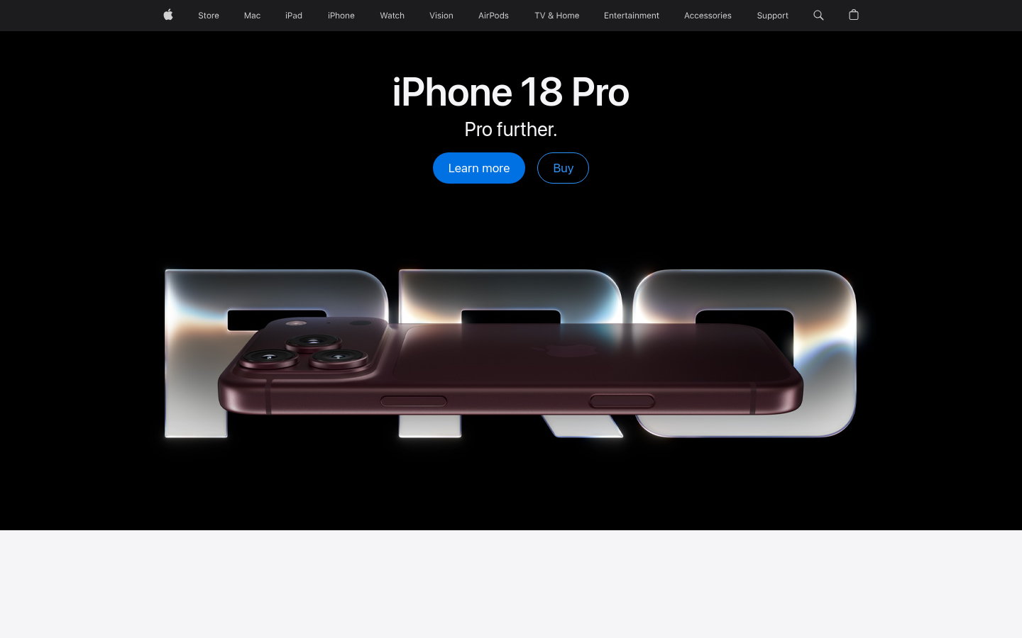 apple.com بعرض 1440 بكسل